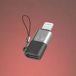 UBRONIK Grey Lightning to Type-C Female Charging & Data OTG Converter Phone Converter-picture-47