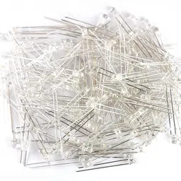 samaes 50 Pics 3mm WHITE Color LED Light Electronic Hobby Kit-picture-13