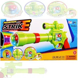 sristitraders Battery Operated Flash Light Toy Gun for Kids – Fun & Safe Plastic Revolver Guns & Darts image 5