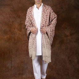 Exotic India Paisley Embroidered Pure Wool Shawl-picture-38