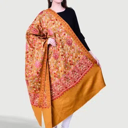 SWI Stylish Ethnic Motif Aari Embroidered Shawl image 3