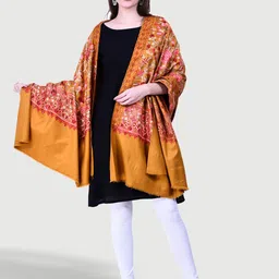 SWI Stylish Ethnic Motif Aari Embroidered Shawl image 2