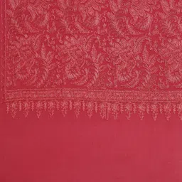 Pashmoda Women Pink Embroidered Woolen Shawl image 3