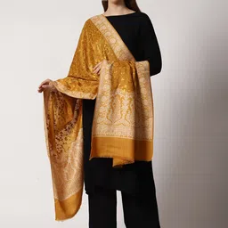 SWI Stylish Women Ethnic Motifs Embroidered Shawl image 4