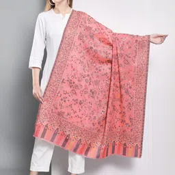 Zamour Women Kani Woven-Design Woolen Shawl image 4