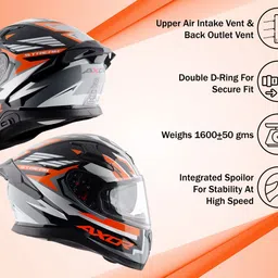 axor Apex Streak Motorbike Helmet image 3