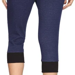 mazegirl Fashion Women Blue Capri image 4