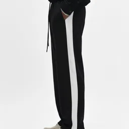 dockstreet Men Striped Black Track Pants-picture-15