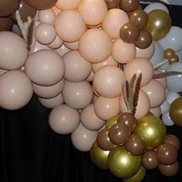 r g accessories Solid Pastel Brown Dark Brown Balloons Garland Kit Of Pcs Party-A Balloon image 5