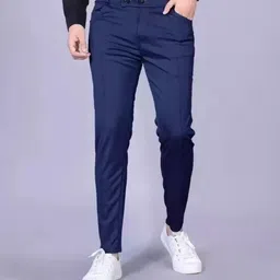 sumitgarment Pack of 2 Men Solid Purple, Blue Track Pants image 4