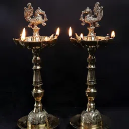 the spiritual living Brass (Pack of 2) Table Diya image 3