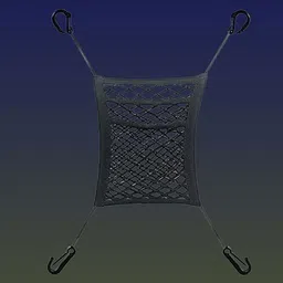 3-Layer Car Mesh Organizer, Seat Back Net Bag, Automotive Seat Back Organizers, Car Multi Pocket-image-1