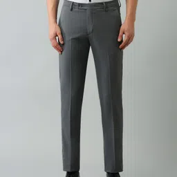 arrow Men Regular Fit Grey Polyester Trousers image 5
