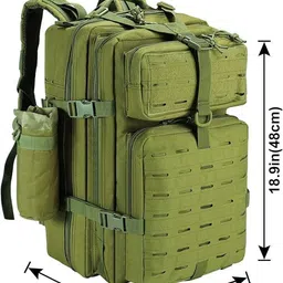 xpedition xperts Large 45 L Laptop Backpack Military Tactical Backpack Army Bag For Camping TAC-8827 image 5