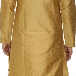 fab mafia Men Silk Blend Kurta Dhoti Set image 2