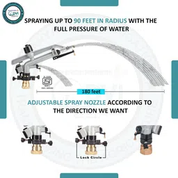 dvi automat HT42G 1.5 inch Pelican rain gun used for irrigation in agriculture, 0 L Tank Sprayer image 2