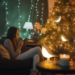 pathu creation Cute Bird Night Light for Kids Silicone Night Lamp to Decor Room Night Lamp image 3