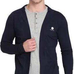 faricon Men Full Sleeve Blue Shrug-picture-15