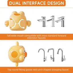 supvox Cute Kids Faucet Extender Wheel Faucet Nozzle image 5