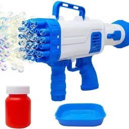 lacasada 32 Hole Electric Gatling Bubble Gun with Soap Solution for Kids Boys Girls Toy Bubble Maker-picture-40
