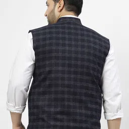 pluss Checkered Men Waistcoat image 2