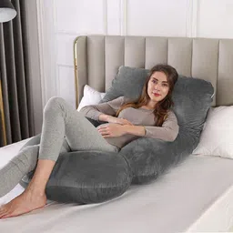 daddy cool Microfibre Pregnancy Pillow Pack of 1 Solid Luxurious Modern Shape image 3