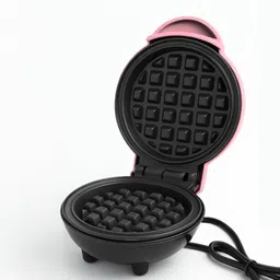 frendz Mini Waffle Maker Machine 350 Watts | Perfect For Breakfast| Square | Pink Waffle Maker-picture-24