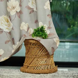 tramb Polyester Abstract 5 ft Light Filtering Eyelet Window Curtain image 2