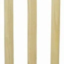 cf sports Cricket Stumps Set Wickets Wooden Spring Returns 3 Stump, 2 Bails and Iron Stand image 1
