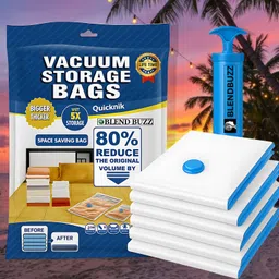 blend buzz Space Saver Vacuum 46 Bags For Clothes Bedding And Travel Travel Storage Vacuum Bags-picture-20