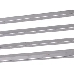 riya enterprise Stainless Steel J4 SILVER TOWEL RACK 24" 2PS Silver Towel Holder image 2