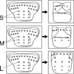aldeco Pack of 3 Cloth Diaper with 6 Black pad - Baby Pocket Diaper with Wet-free Insert Black Pad / Washable Cloth Diaper / Reusable Nappy for Kids (Multicolor) image 3