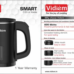 vidiem Smart 600 watts Electric Kettle image 3