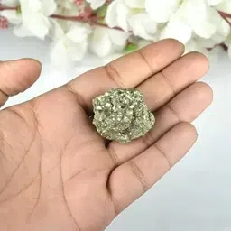 sukhad Natural Pyrite Rough Stone Money Magnet Stone High Energy 30 gms Regular Asymmetrical Crystal Stone image 2