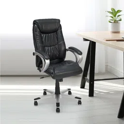 nilkamal Libra Leatherette Office Arm Chair-picture-25