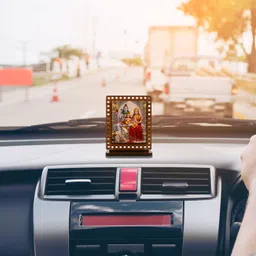 ar creative Shiv Parivar Car Dashboard Idol, God Statue For Car, Home, Office Decorative Showpiece - 7.62 cm image 2