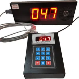 microdesigns 3-digit Token Display System with Tamil voice announcement; 5 m cable Indoor PA System-picture-26
