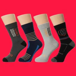 naosucura Men Graphic Print Mid-Calf/Crew-picture-40