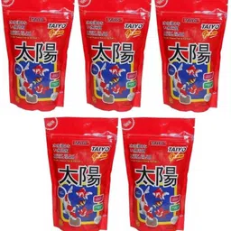 taiyo GROW 200GM POUCH pack of 5 FISH FOOD Fish 1 kg (5x0.2 kg) Dry New Born, Young, Adult Fish Food image 1