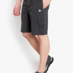 john ally Solid, Color Block, Striped Men Grey Sports Shorts, Gym Shorts, Cargo Shorts, Running Shorts, Casual Shorts-picture-13