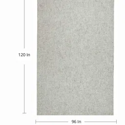 kaleen india off White Abstract Wool & Viscose 8 x 10 Feet Hand Tufted Carpet image 3