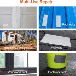 remich Single Side Waterproof and Heat resistant Super Strong Butyl Sealant Sticky Tape Dispenser Dispenser Aluminum Foil (Manual) image 2