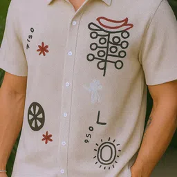 ftx Men Regular Fit Printed Spread Collar Casual Shirt image 4