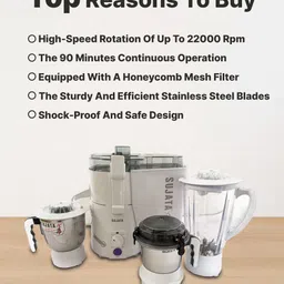 sujata POWERMATIC 900 W Juicer Mixer Grinder image 4