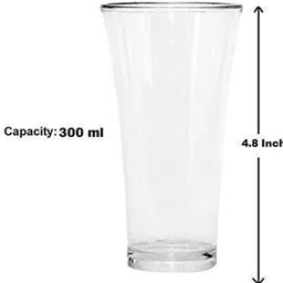 decora (Pack of 6) Juice glass Glass Set Water/Juice Glass image 5