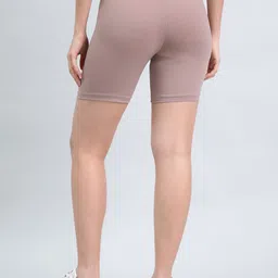 go colors Solid Women Brown Cycling Shorts image 2