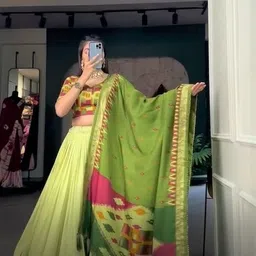 blanklook Self Design Semi Stitched Lehenga Choli image 3