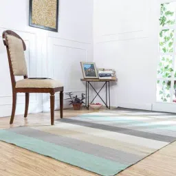 jaipur rugs Multicolor Wool Striped 5 x 8 Feet Hand Woven Dhurrie-picture-11