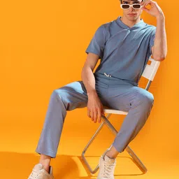 indiclub Solid Men Track Suit image 4