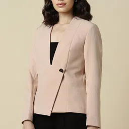 allen solly Women Solid Single Breasted Casual Blazer-picture-23